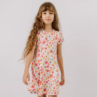 Šaty letní Walkiddy - Flower Garden vel.128